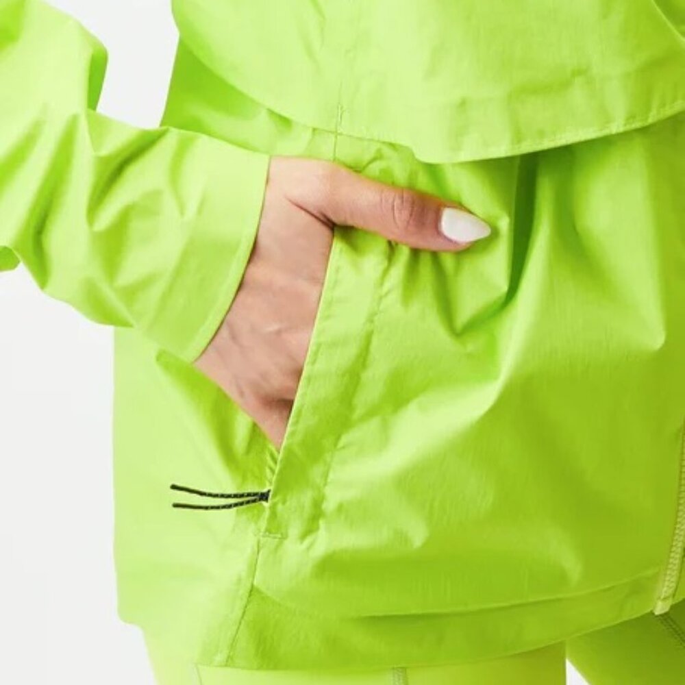 Janji Women's Rainrunner Pack Jacket, size Medium, S U P E R G L O W - Picture 5 of 14